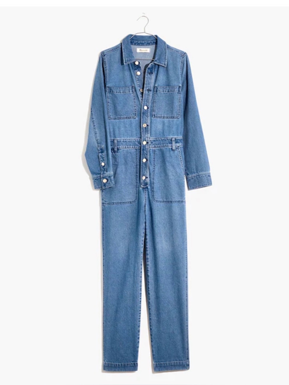 Madewell Denim Jumpsuit in Medium Blue